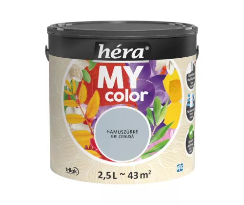 Héra My Color beltéri falfesték 2,5l Hamuszürke