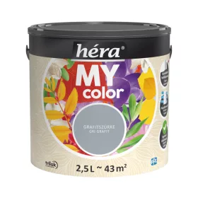 Héra My Color beltéri falfesték 2,5l Grafitszürke