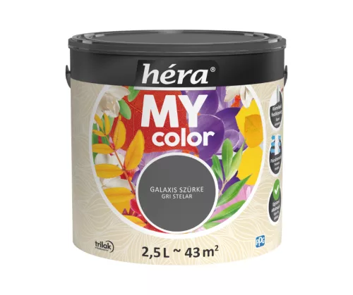 Héra My Color beltéri falfesték 2,5l Galaxis szürke