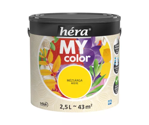 Héra My Color beltéri falfesték 2,5l Mézsárga