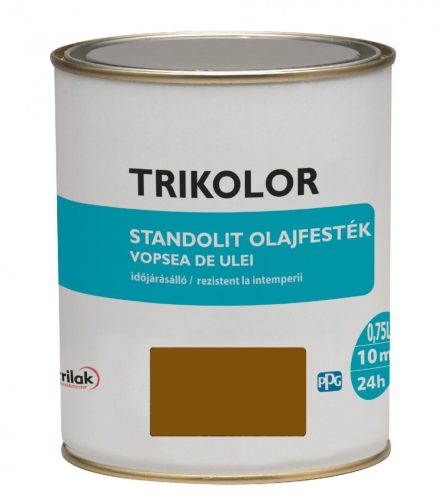 Trikolor Standolit olajfesték 0,75l 551 Szatinóber