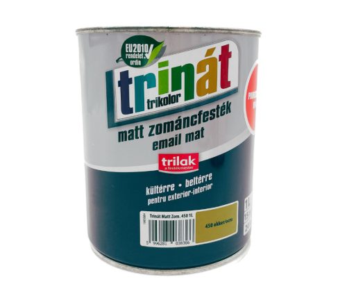 Trinát Trikolor matt zománcfesték 1l 450 Okker