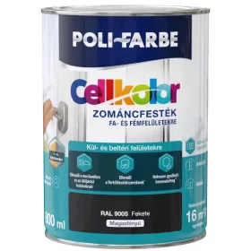 Cellkolor magasfényű zománcfesték 0,8l RAL9005 Fekete