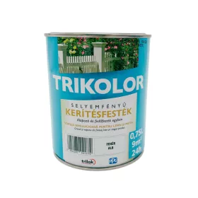 Trikolor selyemfényű kerítésfesték 2,5l Fehér