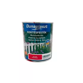 Dunaplaszt selyemfényű kerítésfesték 0,75l Piros 820
