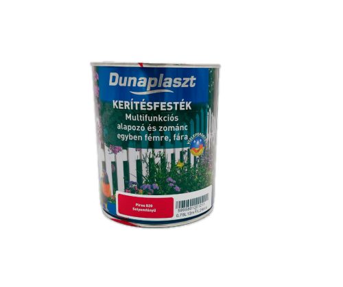 Dunaplaszt selyemfényű kerítésfesték 0,75l Piros 820