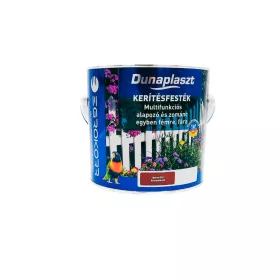 Dunaplaszt selyemfényű kerítésfesték 2,5l Barna 510