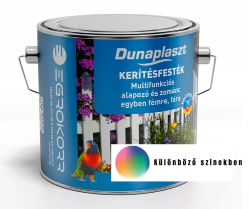 Dunaplaszt selyemfényű kerítésfesték 2,5l Fehér 100
