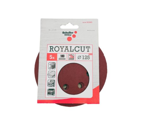 Royalcut Csiszolókorong tépőzáras 125mm P180 5db/csomag