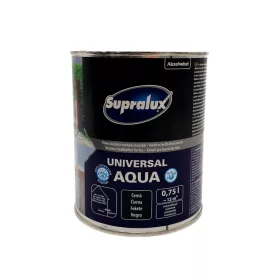   Supralux Universal aqua vízbázisú selyemfényű zománcfesték 0,75l Fekete