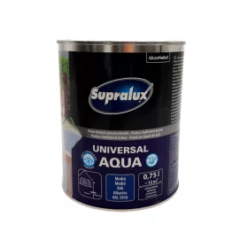  Supralux Universal aqua vízbázisú selyemfényű zománcfesték 0,75l RAL5010 Kék