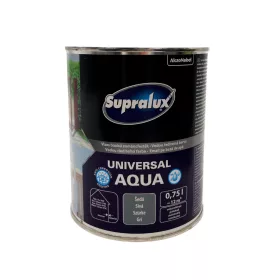   Supralux Universal aqua vízbázisú selyemfényű zománcfesték 0,75l Szürke