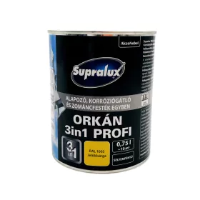   Supralux Orkán 3in1 Profi selyemfényű zománcfesték 0,75l RAL1003 Jelölősárga