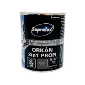   Supralux Orkán 3in1 Profi selyemfényű zománcfesték 0,75l RAL7037 Szürke