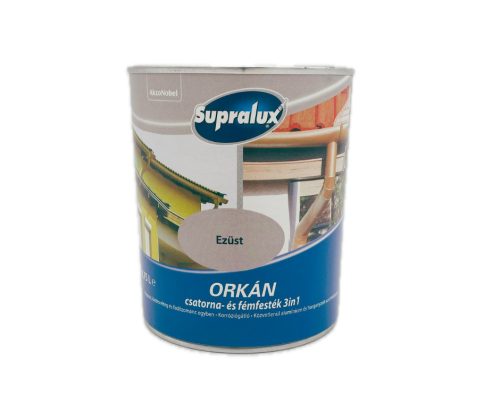 Supralux Orkán 3in1 selyemfényű zománcfesték 0,75l Ezüst