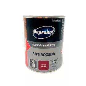 Supralux Antirozsda fémfesték fényes 0,75l RAL3004 Bordó