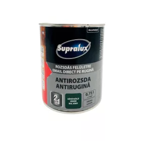   Supralux Antirozsda fémfesték fényes 0,75l RAL6005 Sötétzöld