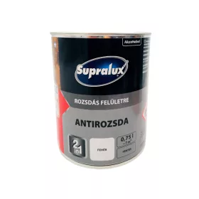 Supralux Antirozsda fémfesték fényes 0,75l Fehér