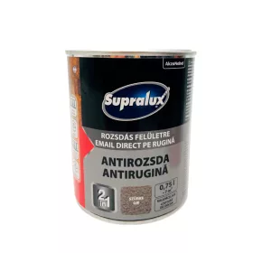 Supralux Antirozsda fémfesték kalapácslakk 0,75l Szürke
