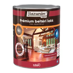   Lazurán aqua Prémium beltéri lakk vízbázisú selyemfényű 0,75l