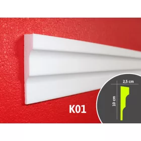 Kültéri homlokzati díszléc 2fm/db K01