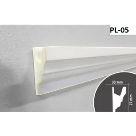 Díszléc rejtett LED világításhoz 2m/db PL-05