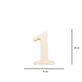 Házszám/betű 15cm "1"-Polisztirol