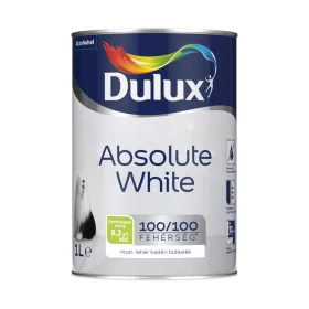 Dulux Absolute White matt beltéri falfesték 1l Fehér