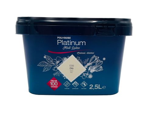 Platinum matt latex beltéri falfesték 2,5l Dió