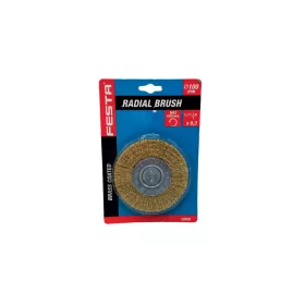   Hullámos csapos sárgaréz drót körkefe 100mm Fúrógéphez