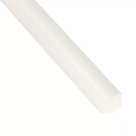   Fenyő negyedkör léc, fehér festett 240 cm 14x14mm FSC, KW14