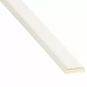   Fenyő lapos takaróléc, fehér festett 240 cm 4x18mm FSC, DL518