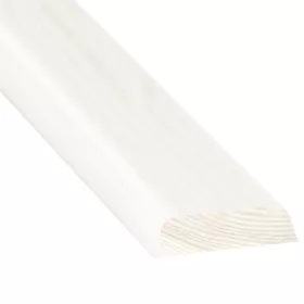   Fenyő ajtótakaró léc, fehér festett 240 cm 12x45mm  FSC, KO1446V/S