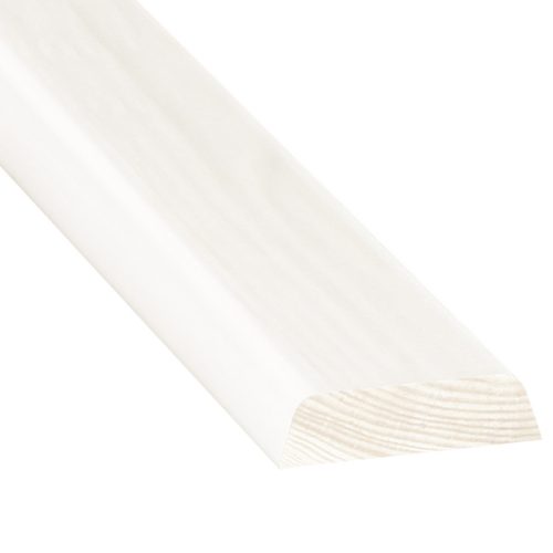 Fenyő ajtótakaró léc, fehér festett 240 cm 12x45mm  FSC, KO1446V/S
