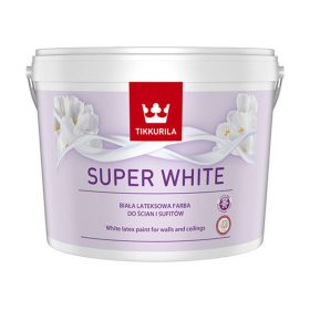 Tikkurila Super White latex beltéri falfesték 10l Fehér