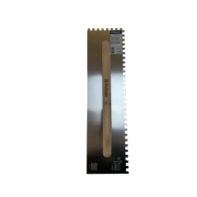 Rozsdamentes fogazott simító 130x480mm 8x8mm