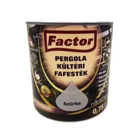 Factor Pergola kültéri fafesték 0,75l szürke