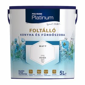   Platinum Foltálló Konyha és fürdőszoba beltéri falfesték 2,5l Fehér