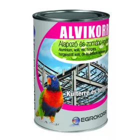 Alvikorr alapozó és zománc 1l RAL9016 Fehér