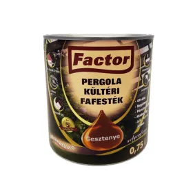 Factor Pergola kültéri fafesték 0,75l gesztenye