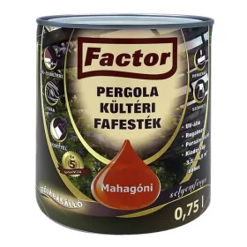 Factor Pergola kültéri fafesték 0,75l mahagóni