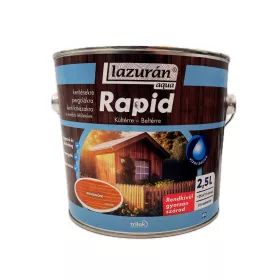   Lazurán aqua Rapid vízbázisú vékonylazúr 2,5l Mahagóni