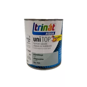   Trinát Unitop vízbázisú selyemfényű zománcfesték 0,75l RAL7035 világosszürke