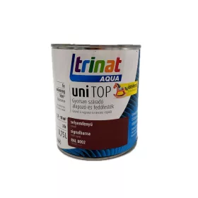   Trinát Unitop vízbázisú selyemfényű zománcfesték 0,75l RAL8002 signalbarna