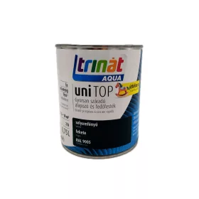   Trinát Unitop vízbázisú selyemfényű zománcfesték 0,75l RAL9005 fekete