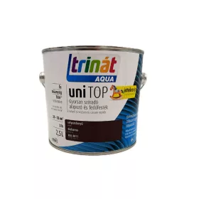   Trinát Unitop vízbázisú selyemfényű zománcfesték 2,5l RAL8011 dióbarna