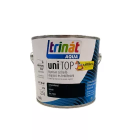   Trinát Unitop vízbázisú selyemfényű zománcfesték 2,5l RAL9005 fekete