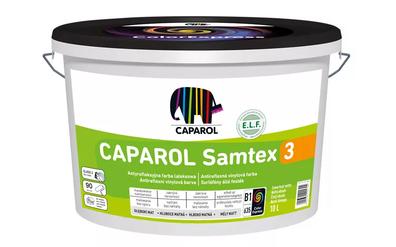 Caparol Samtex 3 beltéri falfesték 10L B1/Fehér - 26 490 Ft/