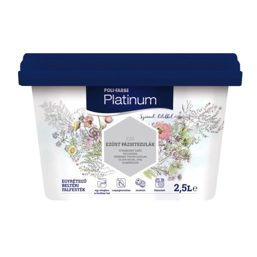 Platinum beltéri falfesték 2,5l Ezüst pázsitszulák