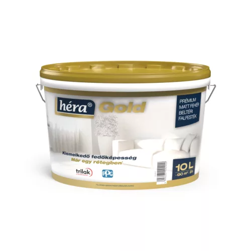 Héra Gold beltéri falfesték 10l Fehér